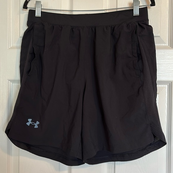 Under Armour men’s black lined athletic shorts size large - Picture 1 of 10